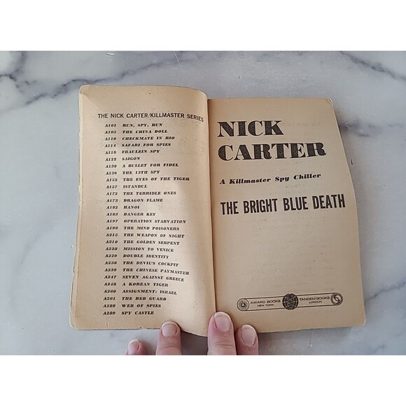 The Bright Blue Death By Nick Carter Paperback - Picture 3 of 10